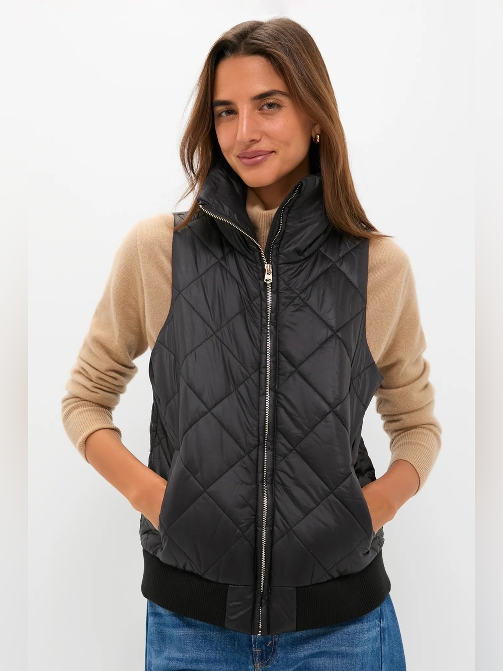 Tuckernuck Black Quilted Vest sz M